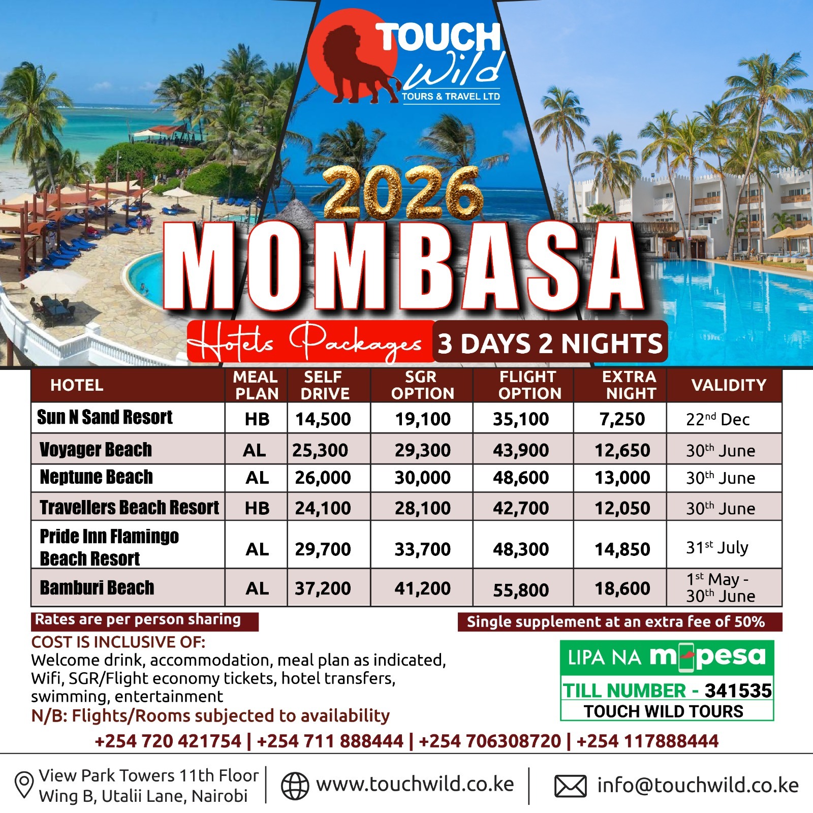 Mombasa Tour 2026